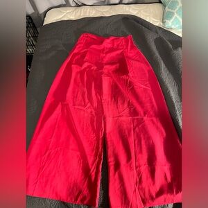 HOT PINK WODE LEG PANTS